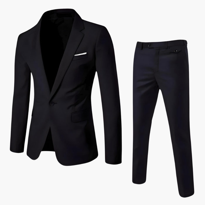 Slim Fit Suit Set for Men with Blazer and Trousers