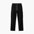 Men’s Corduroy Cargo Trousers with Drawstring Waist and Side Pockets