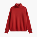 Women’s Turtleneck Sweater with Button Cuffs