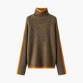 Women’s Turtleneck Sweater with Ribbed Knit