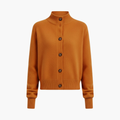 Women’s Cardigan with Button Front and High Neckline