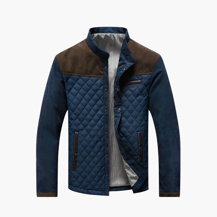 Men's Outdoor Jacket with Zipper and Pockets