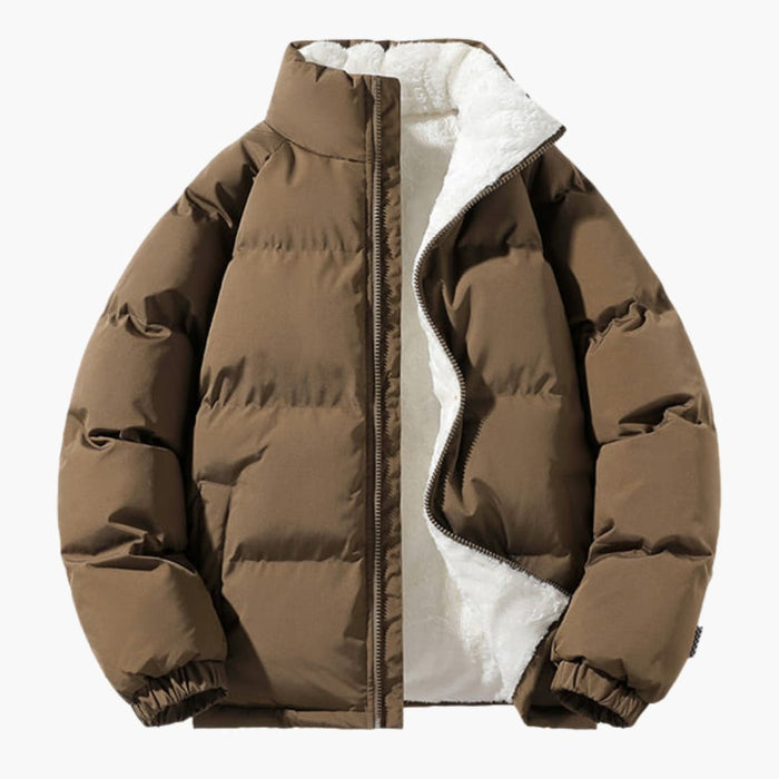 Men's Quilted Jacket with Fleece Lining