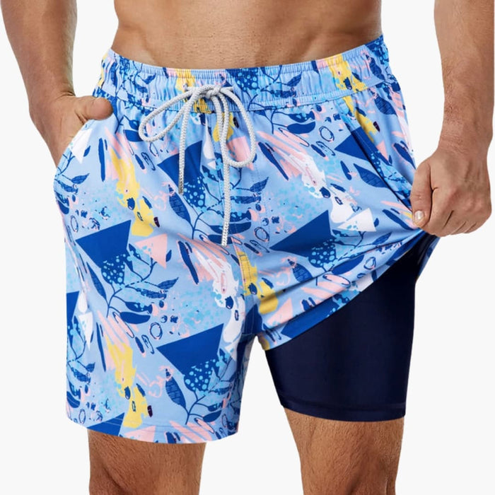 Men’s Board Shorts with Mesh Lining and Pockets