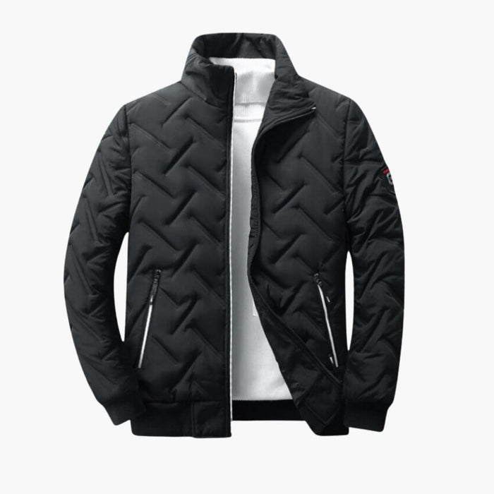 Men’s Bomber Jacket with Front Zip and Side Pockets