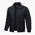 Men’s Bomber Jacket with Stand-Up Collar and Zip Closure