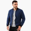 Men’s Bomber Jacket with Zipper and Side Pockets