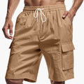 Men’s Cargo Shorts with Drawstring and Pockets