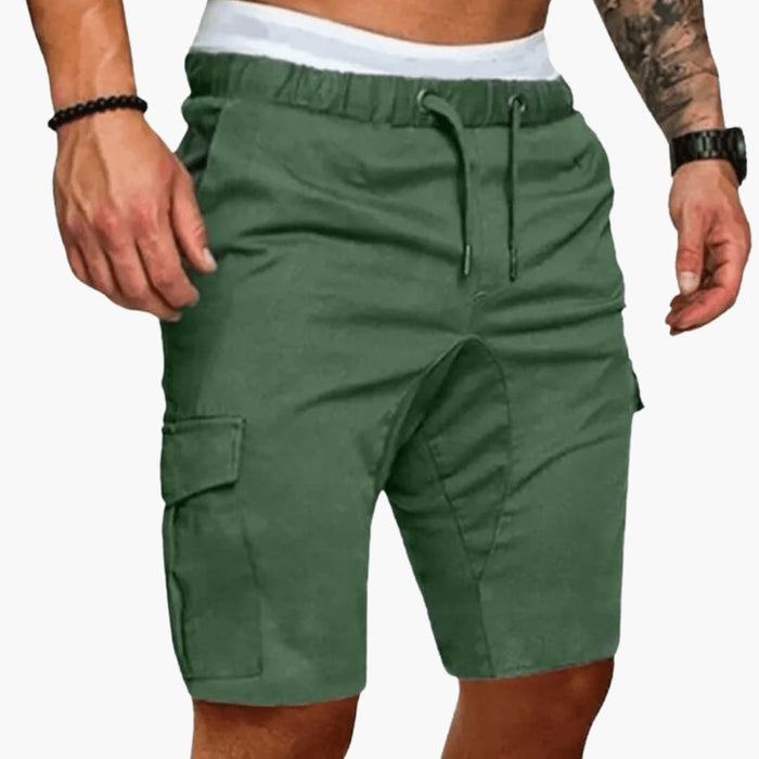 Men's Cargo Shorts with Multiple Pockets and Loose Fit