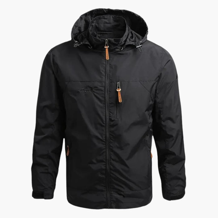 Men’s Jacket with Hood and Full Zip Closure