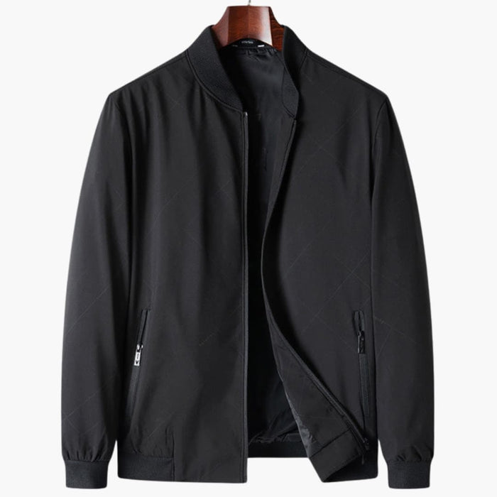Men’s Jacket with Zipper Front and Long Sleeves
