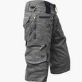 Men's Knee-Length Cargo Shorts with Straight Legs and Utility Pockets