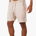 Men's Mid-Length Shorts with Drawstring and Side Pockets
