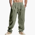 Men’s Summer Pants with Elastic Waistband and Side Pockets