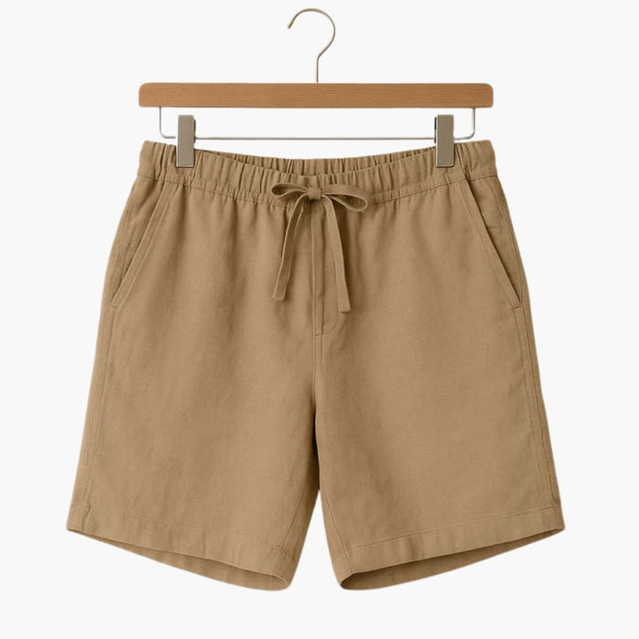 Men's Summer Shorts with Drawstring and Side Pockets
