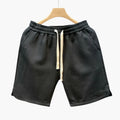 Men's Summer Shorts with Elastic Waistband and Drawstring