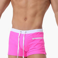 Men’s Swim Shorts with Drawstring Waist and Zipper Pockets