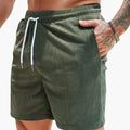 Men’s Textured Corduroy Shorts with Pockets