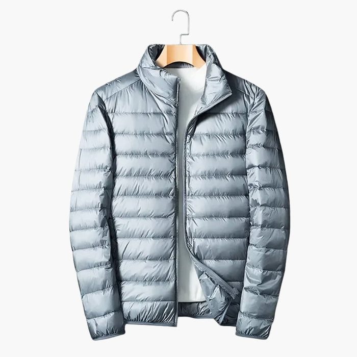 Unisex Quilted Jacket with Stand Collar
