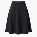 Women's A-Line Skirt with Elastic Waistband and Midi Length