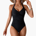 Women’s Backless One-Piece Swimsuit with Scoop Neck