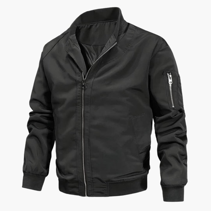 Women's Bomber Jacket - Stand-Up Collar