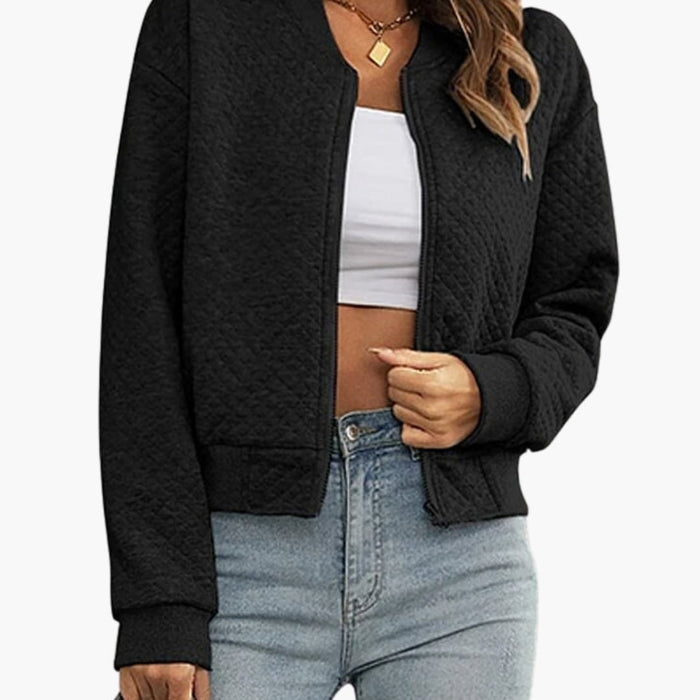 Women's Bomber Jacket Madilyn with Full Zip and Classic Colours