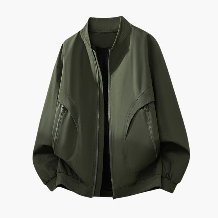 Women’s Bomber Jacket with Zip Pockets
