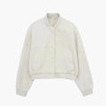 Women's Cropped Bomber Jacket with Relaxed Fit and Cozy Warmth