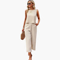 Women’s Long Sleeve Button Front Jumpsuit