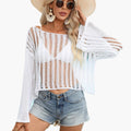 Women’s Mesh Top with Round Neck and Long Sleeves