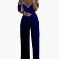 Women’s Off-Shoulder Wide Leg Jumpsuit with Defined Waist