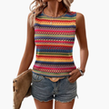 Women's Sleeveless Striped Tank Top