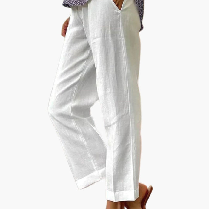 Women’s Summer Pants with Elastic Waist and Loose Fit