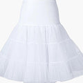 Women's Underskirt with Elastic Waistband and Layered Hem