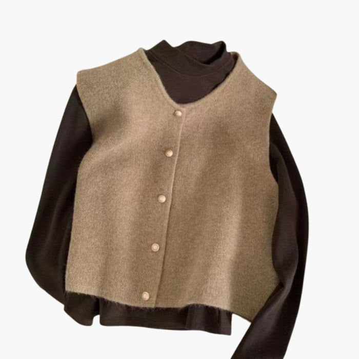 Women’s Vest with Button Front