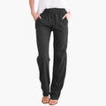 Women’s Wide-Leg Pants with Elastic Waist and Pockets