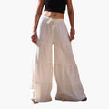 Women’s Wide Leg Pants with Elastic Waist and Drawstring