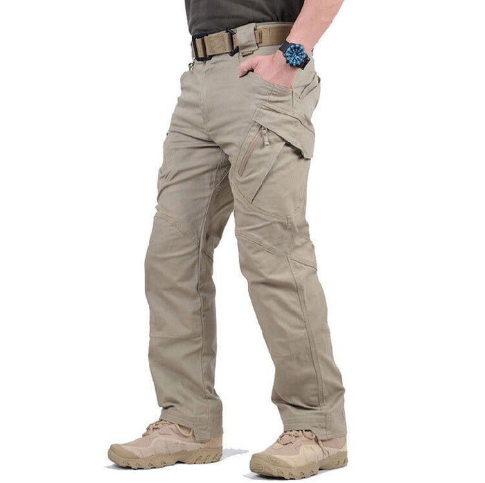 Men's Tactical Cargo Pants Multi-Pocket Straight Leg